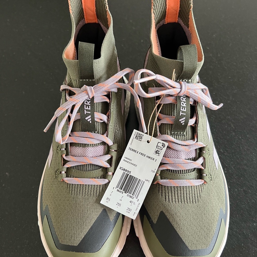 Adidas Women's Green Terrex Free Hiker Shoes